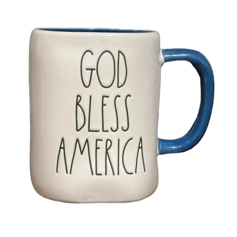 🗃 NEW Rae Dunn God Bless America mug - Picture 2 of 3